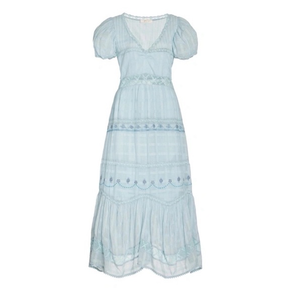 LoveShackFancy Sky Maxi Dress - Picture 1 of 14